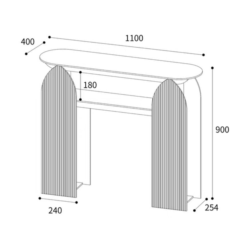 ABBOT Modern Acrylic Console Table