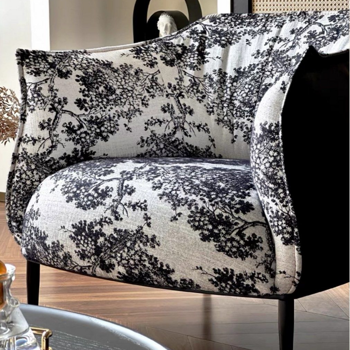 HYERIN Vintage Fabric Leisure Chair