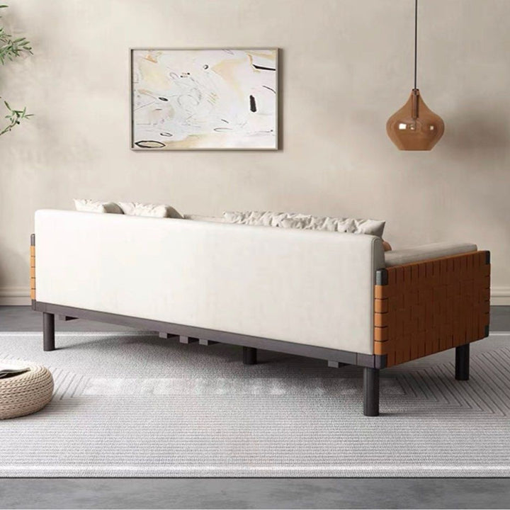 VELARA Modern Leather Sofa Bed