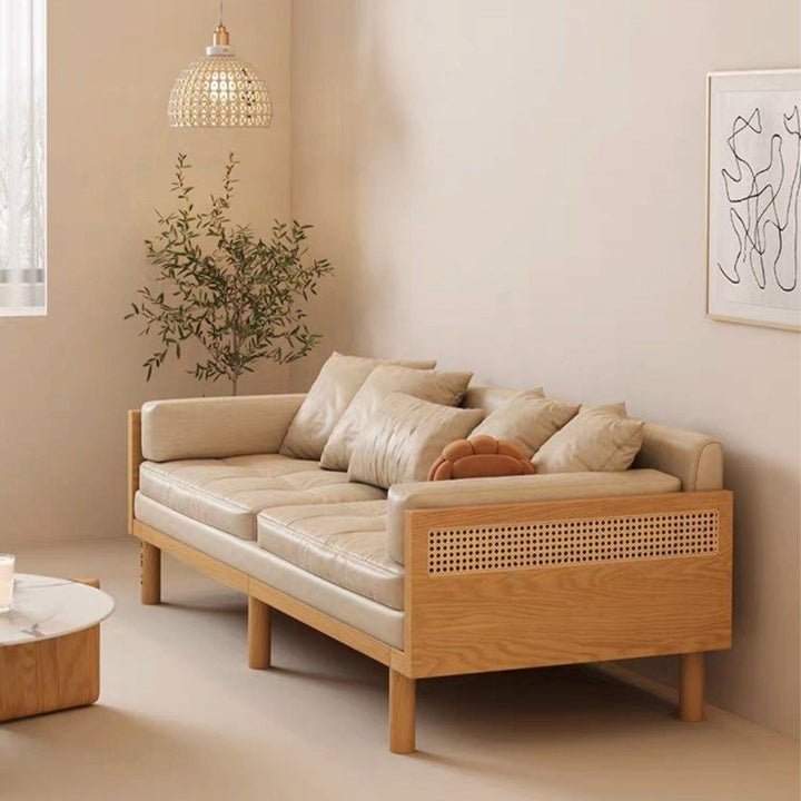 VELARA Modern Leather Sofa Bed