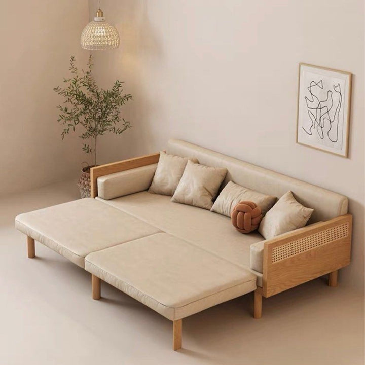 VELARA Modern Leather Sofa Bed