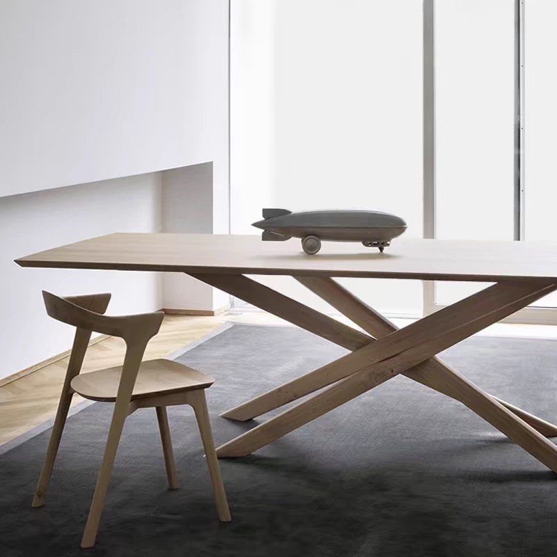 FALCE Modern Solid Wood Dining Table