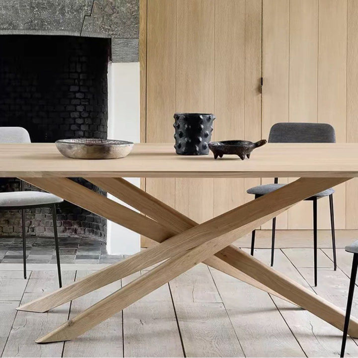 FALCE Modern Solid Wood Dining Table