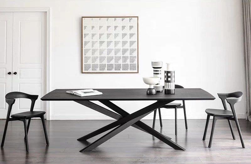 FALCE Modern Solid Wood Dining Table