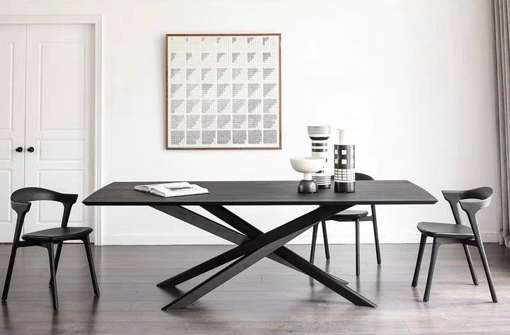 FALCE Modern Solid Wood Dining Table