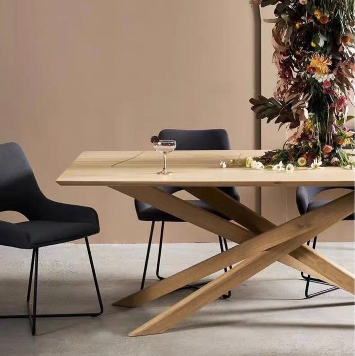 FALCE Modern Solid Wood Dining Table