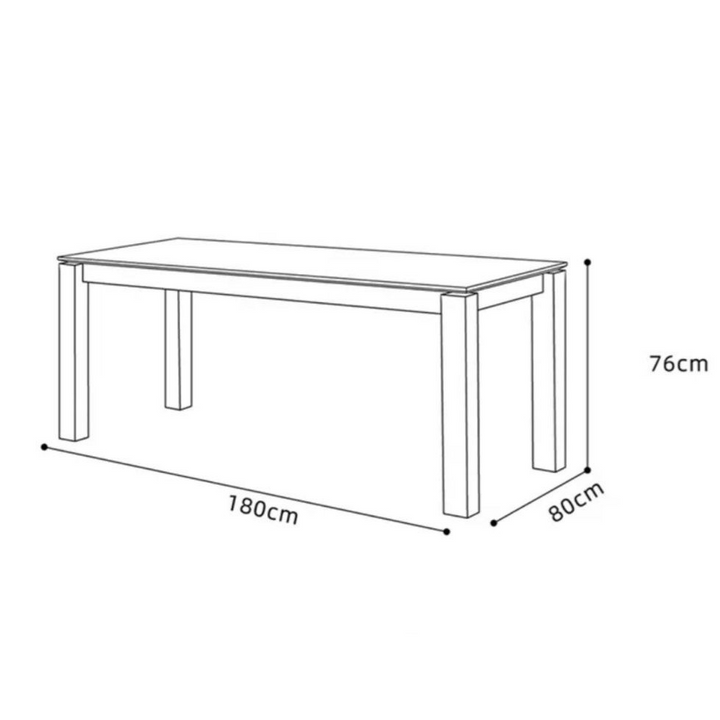 CANCIO Modern Solid Wood Dining Table