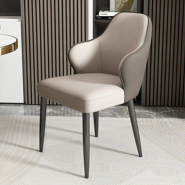 ROY Modern Leather Dining Chair - Radical Homes Singapore