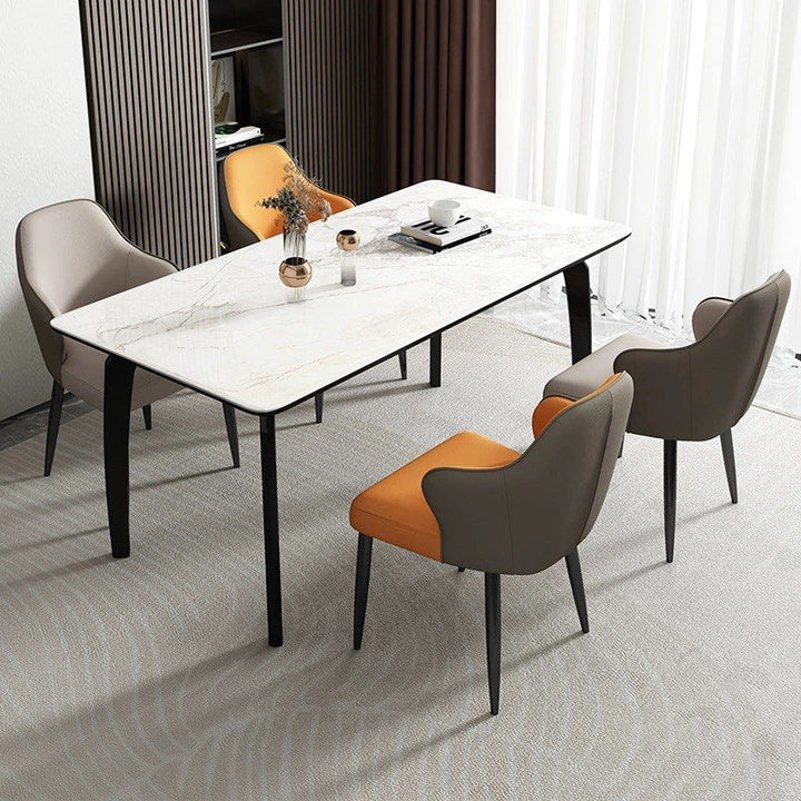 ROY Modern Leather Dining Chair - Radical Homes Singapore