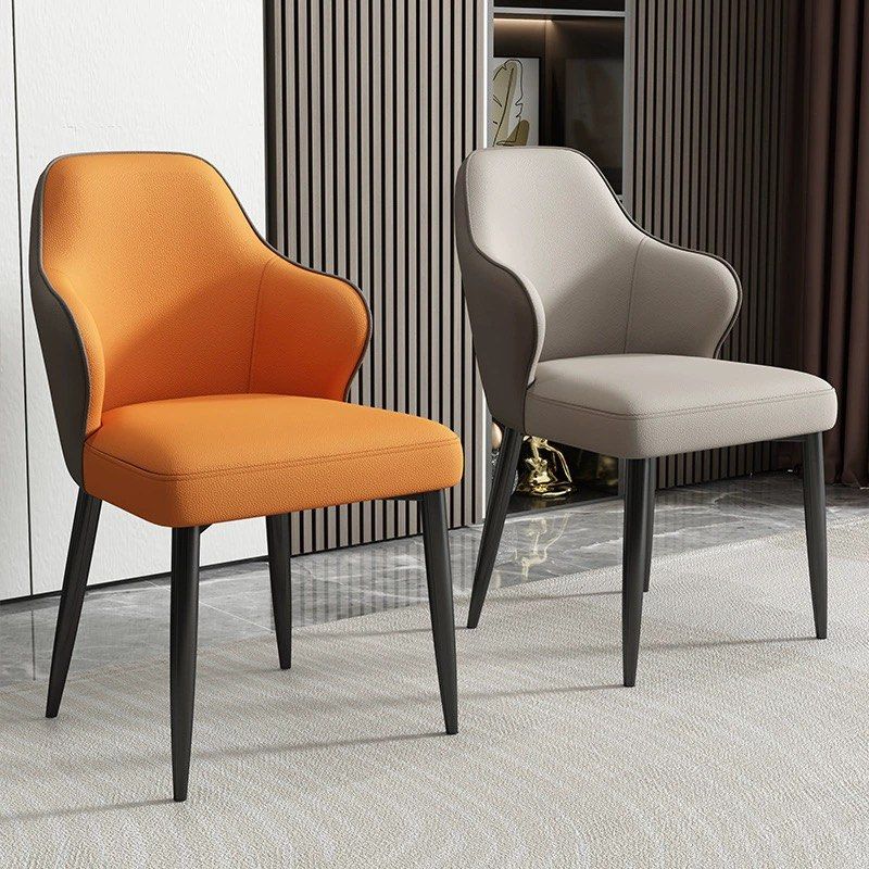 ROY Modern Leather Dining Chair - Radical Homes Singapore