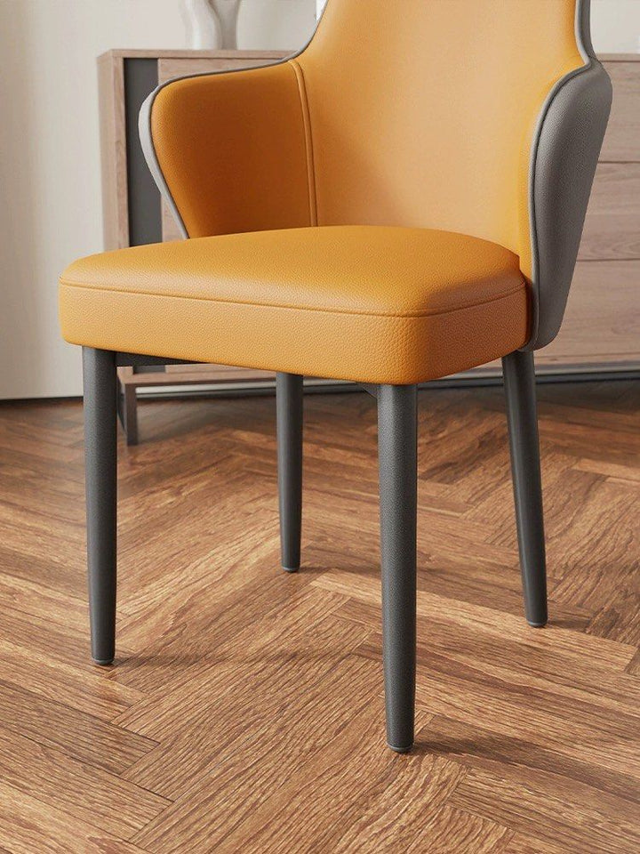 ROY Modern Leather Dining Chair - Radical Homes Singapore