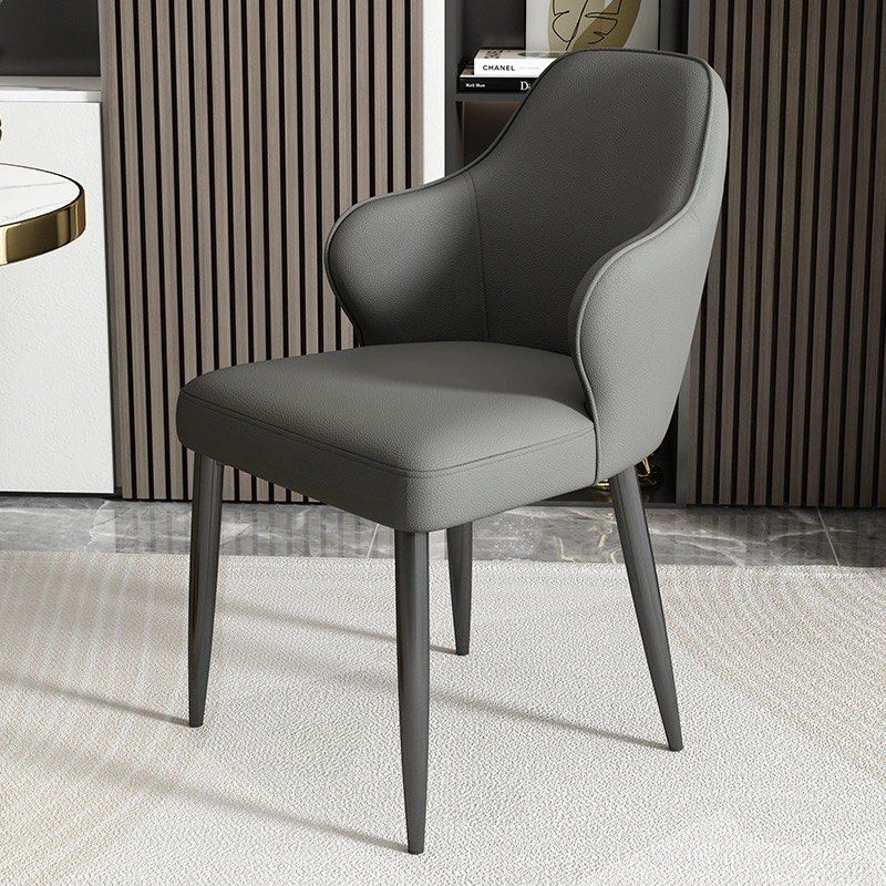 ROY Modern Leather Dining Chair - Radical Homes Singapore