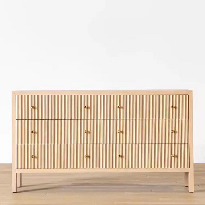 PELE Modern Fluted Chest Of Drawers