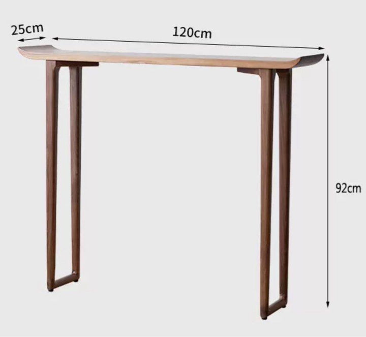 EVANDER Rustic Solid Wood Console Table
