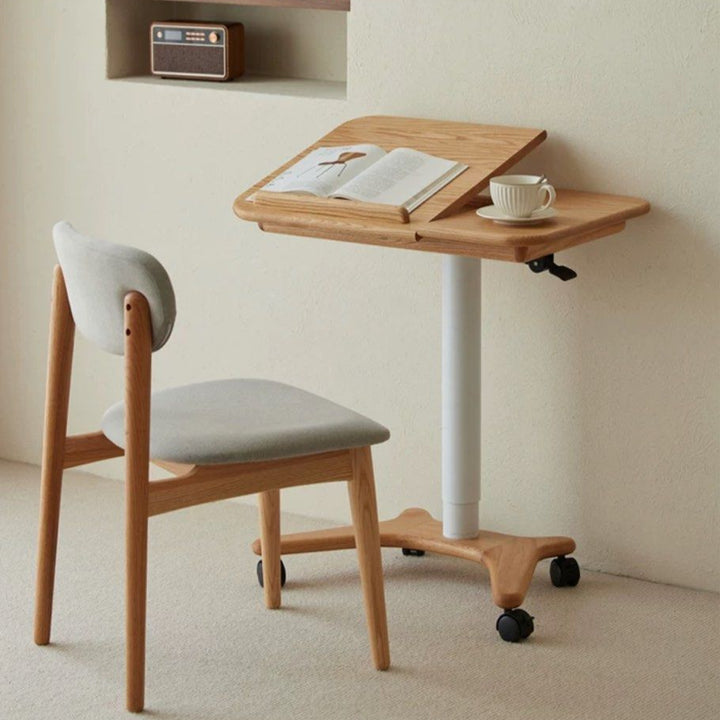 ALGERNON Scandinavian Oak Wood Study Desk
