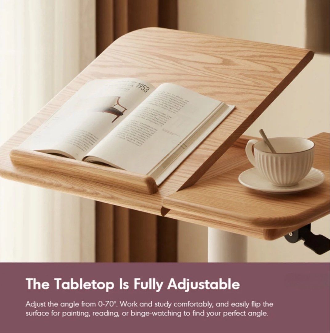 ALGERNON Scandinavian Oak Wood Study Desk