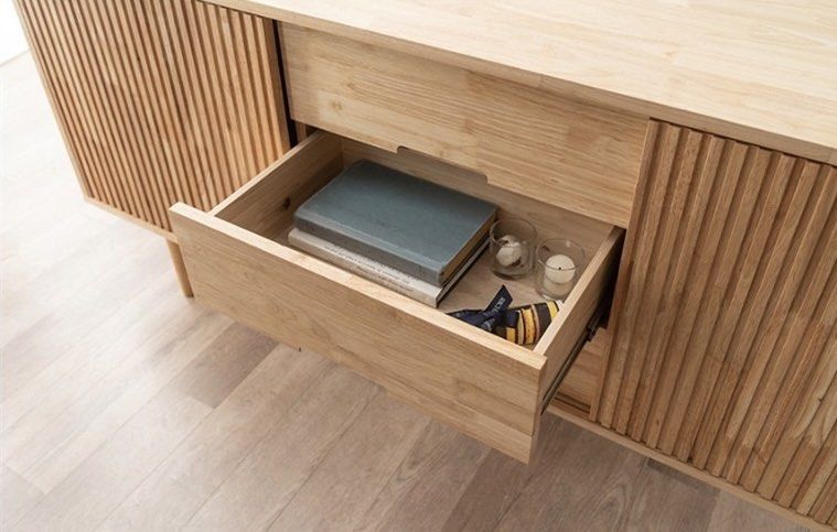 BOZEN Rustic Solid Wood Sideboard