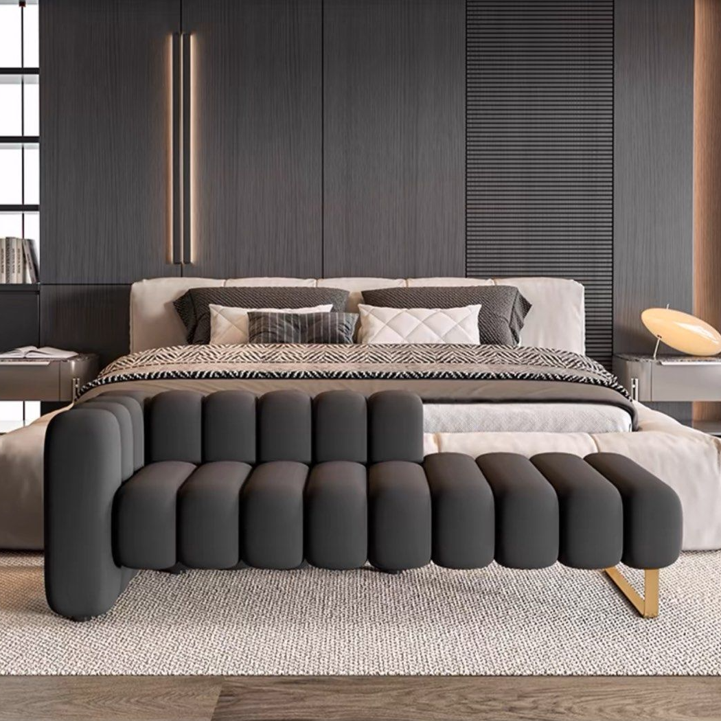 LIBERTY Modern Velvet Ottoman