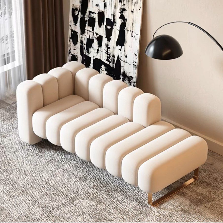 LIBERTY Modern Velvet Ottoman