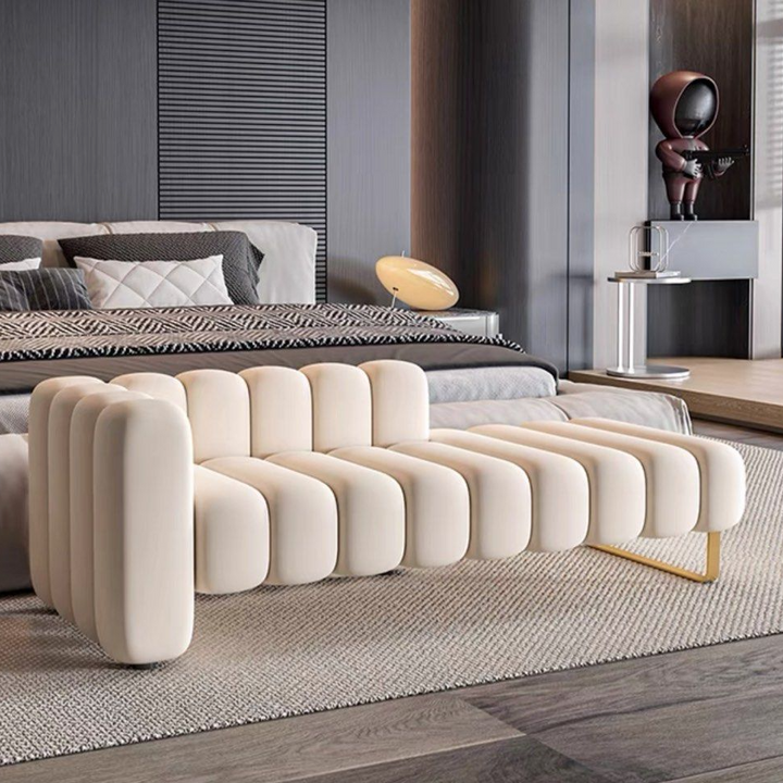 LIBERTY Modern Velvet Ottoman