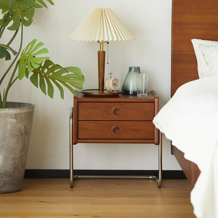 EURON Solid Wood Drawer Nightstand