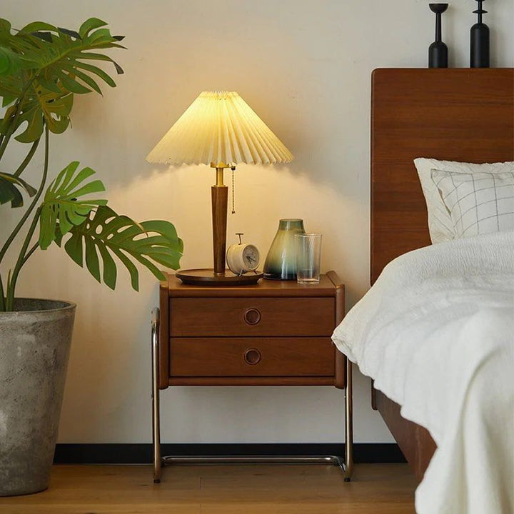 EURON Solid Wood Drawer Nightstand