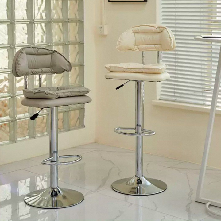 AFELIO Modern Leather Bar Stool
