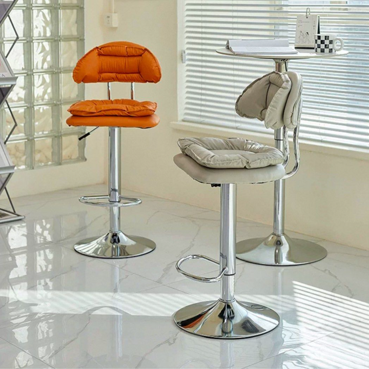 AFELIO Modern Leather Bar Stool