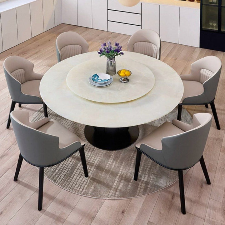 MURENO Modern Round Marble Dining Table