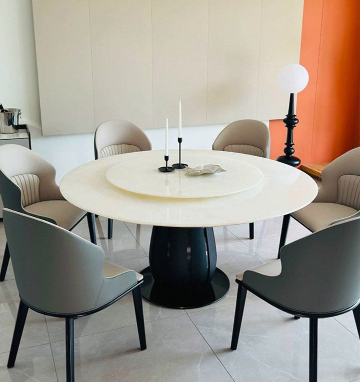 MURENO Modern Round Marble Dining Table