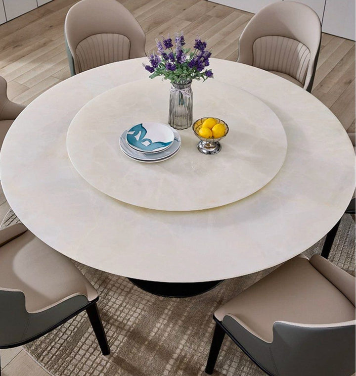 MURENO Modern Round Marble Dining Table
