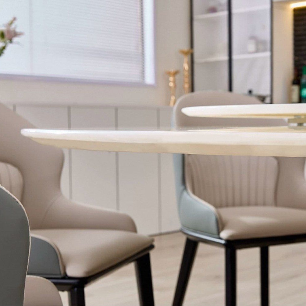 MURENO Modern Round Marble Dining Table