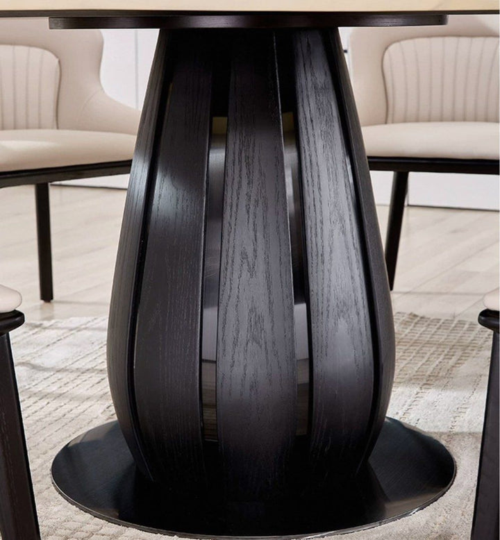 MURENO Modern Round Marble Dining Table