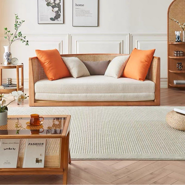 MIKASA Japandi Rattan Sofa Bed