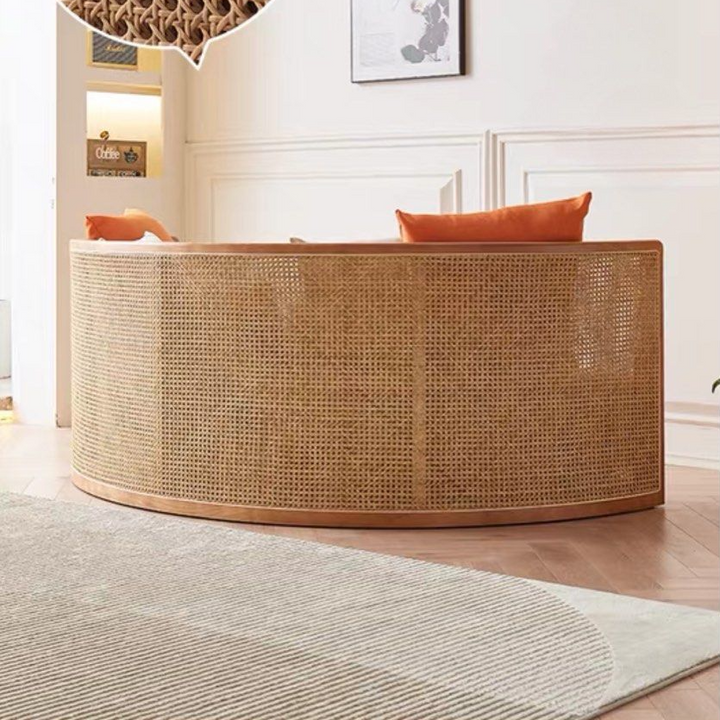 MIKASA Japandi Rattan Sofa Bed