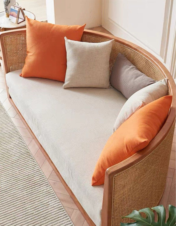 MIKASA Japandi Rattan Sofa Bed