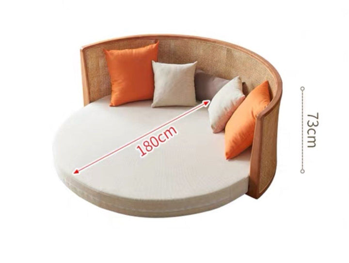 MIKASA Japandi Rattan Sofa Bed