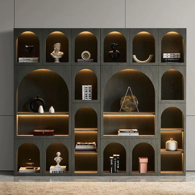 CASIENE Modern LED Wall Shelf