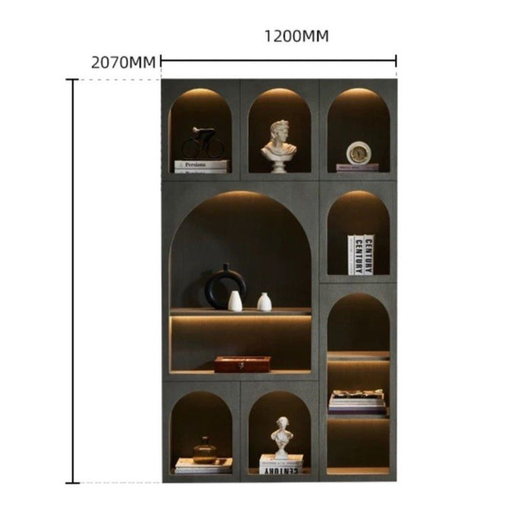 CASIENE Modern LED Wall Shelf