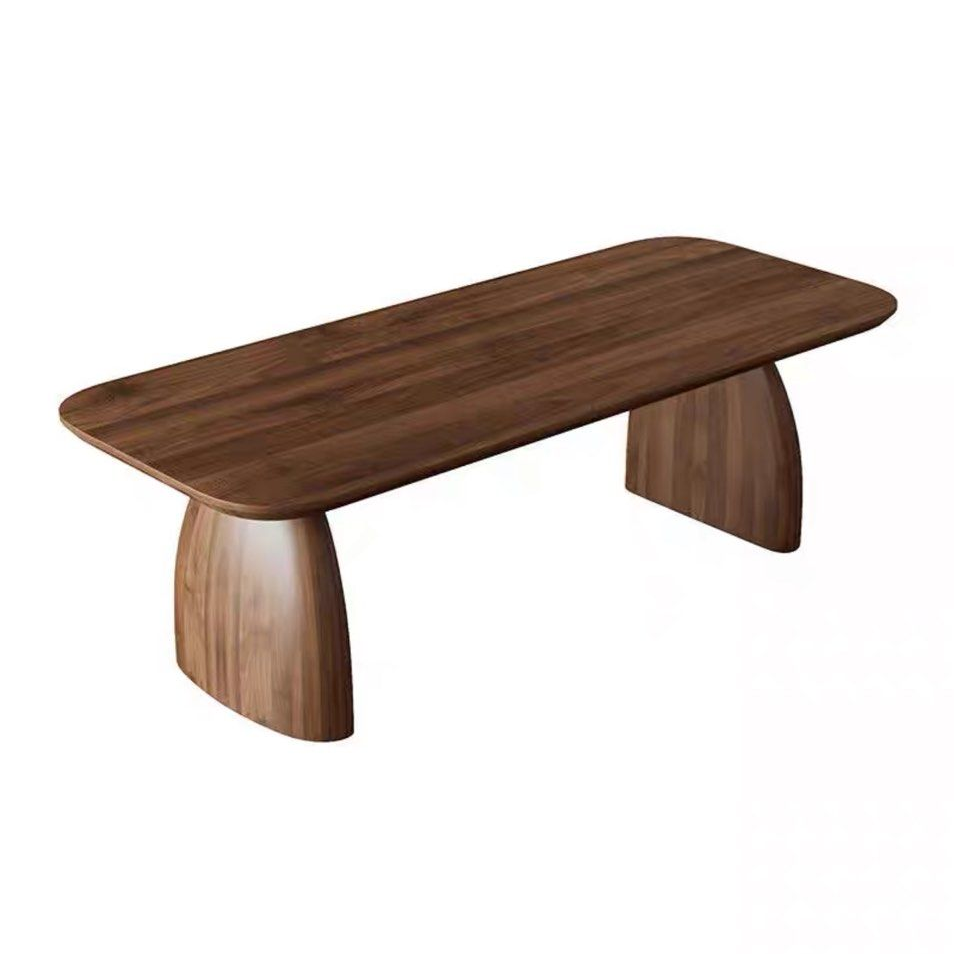 ZEKE Modern Solid Wood Walnut Dining Table