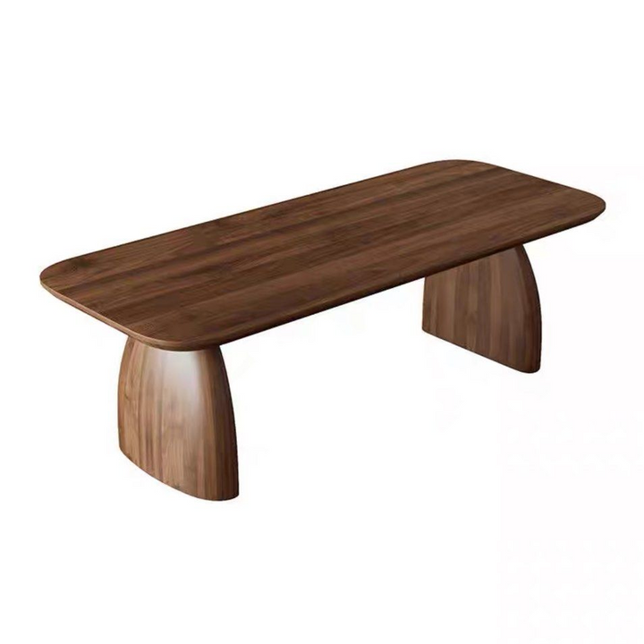 ZEKE Modern Solid Wood Walnut Dining Table