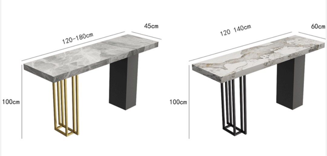 LUXGEN Modern Marble Bar Table