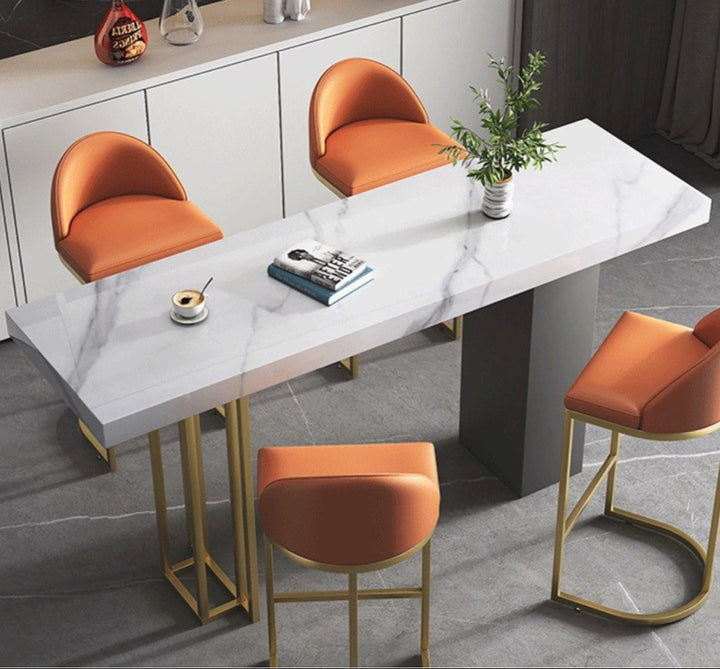 LUXGEN Modern Marble Bar Table