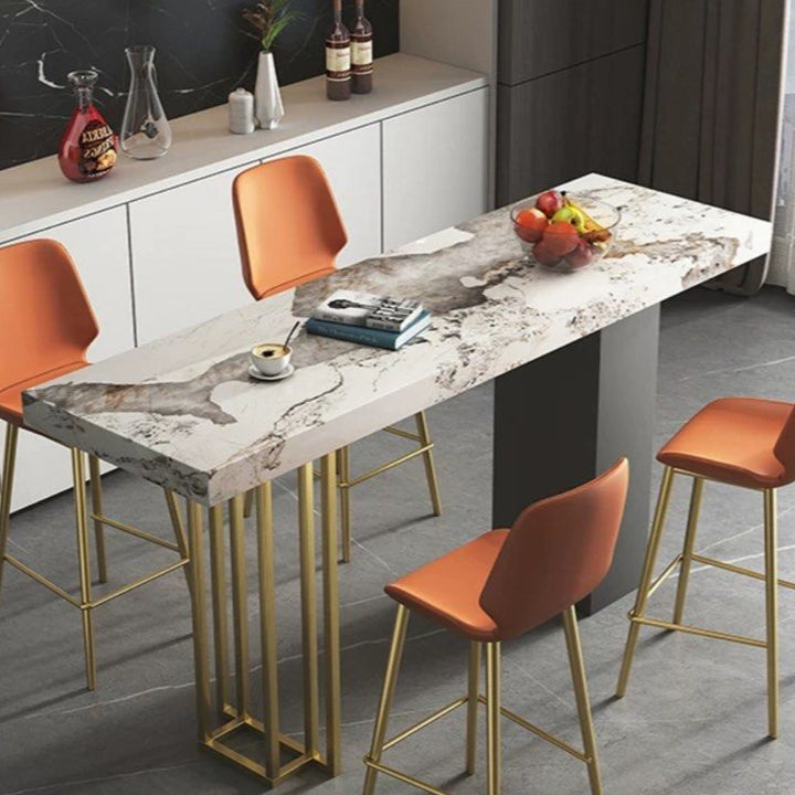 LUXGEN Modern Marble Bar Table