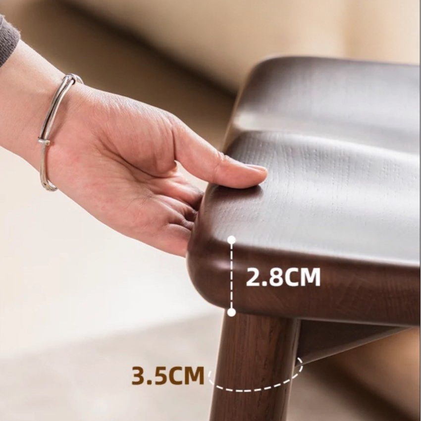 DORS Modern Solid Wood Bar Stool
