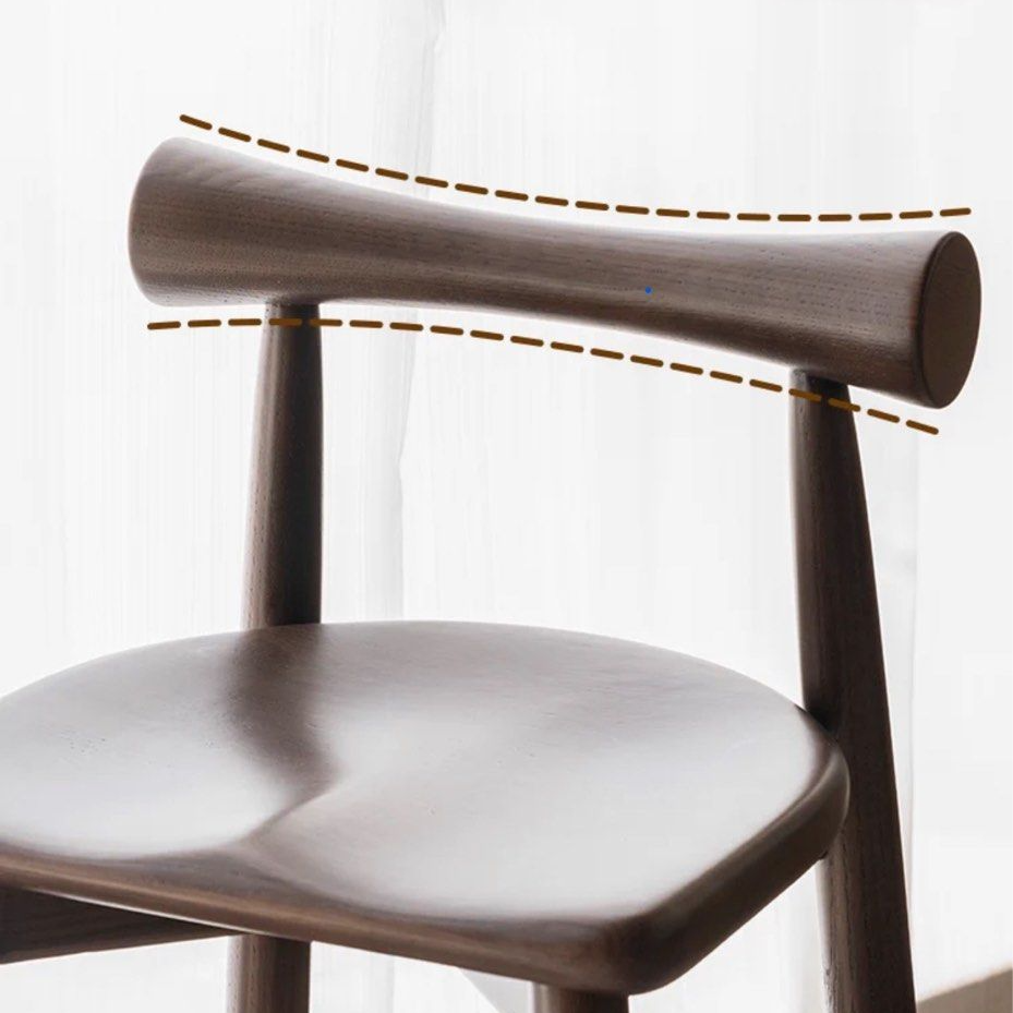 DORS Modern Solid Wood Bar Stool