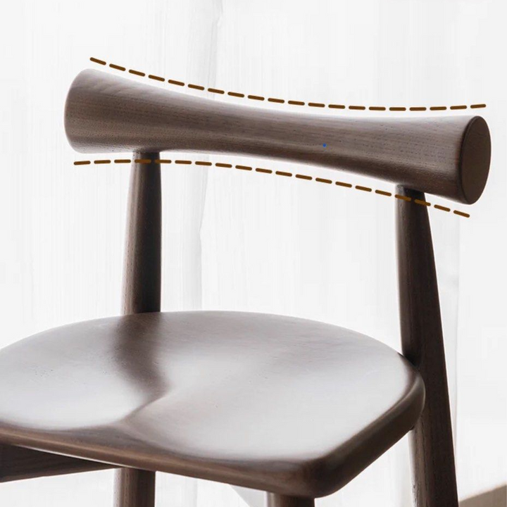 DORS Modern Solid Wood Bar Stool