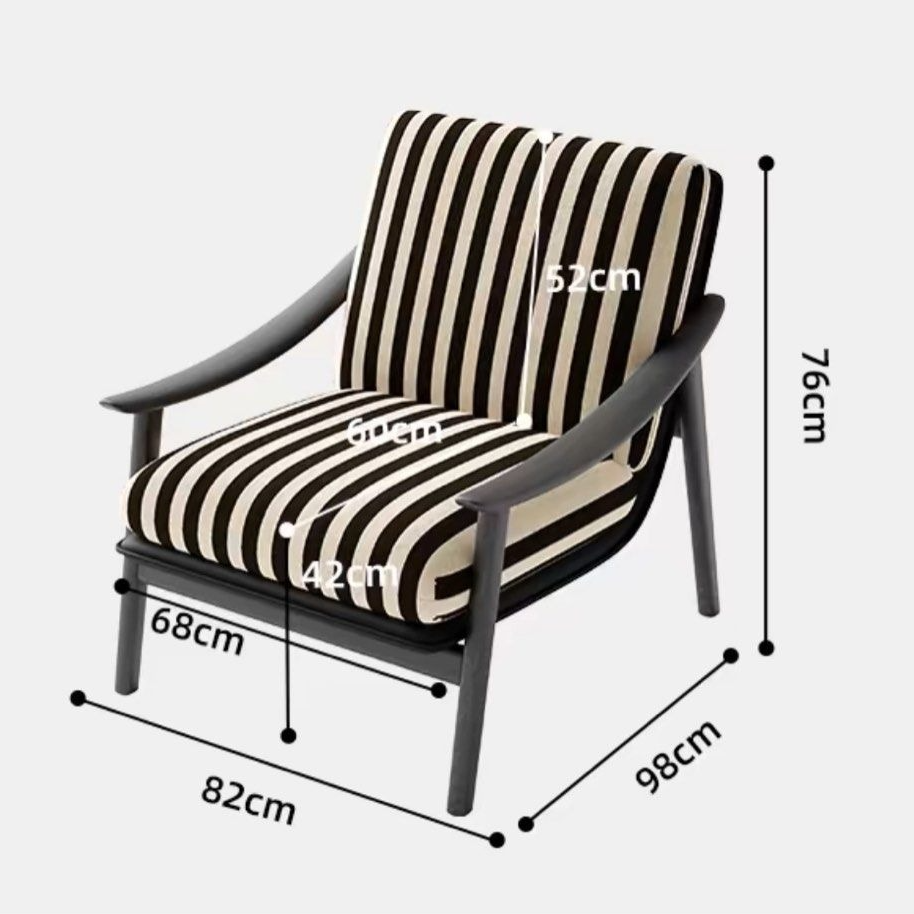 IVY Vintage Solid Wood Lounge Chair