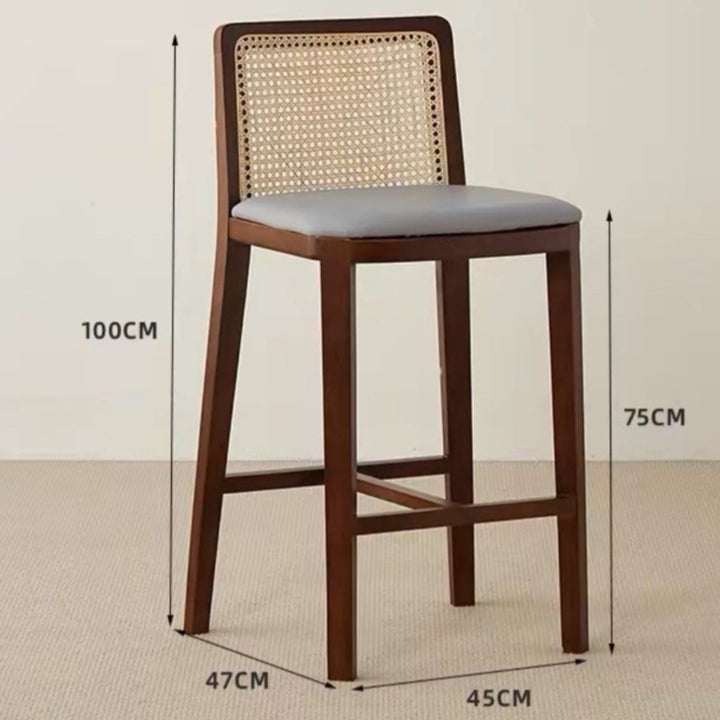 CAPRI Modern Rattan Bar Stool