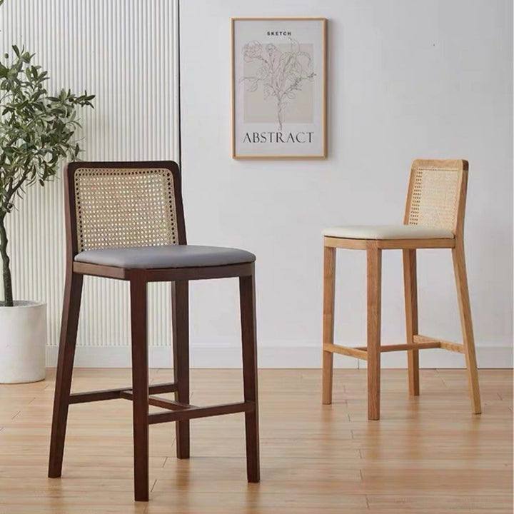 CAPRI Modern Rattan Bar Stool